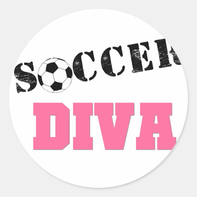 Adesivo Redondo Diva Soccer (Frente)