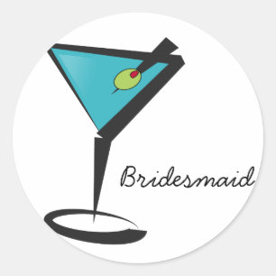 Adesivo Redondo Diversão Aqua Martini