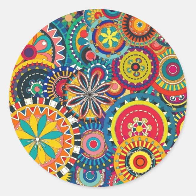 Adesivo Redondo Diversão de Funk Retroativa (Frente)