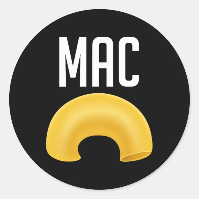 Adesivo Redondo Diversão De Macaroni E Figurino De Halloween De Qu (Frente)