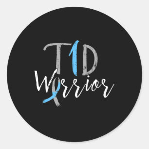 Adesivo Redondo Diversão Diabética Tipo 1 Sensibilização para a Di