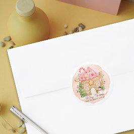 Adesivo Redondo Diversão do Gingercake em Watercolor