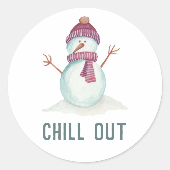 Adesivo Redondo Diversão do Natal (Frente)