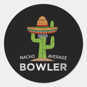 Adesivo Redondo Diversão Hilariler Bowler Piada Humor Funny Bolich