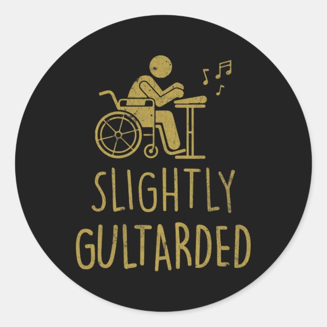 Adesivo Redondo Diversão para utilizadores de cadeiras de rodas (Frente)