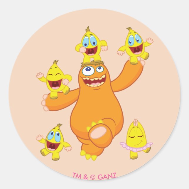 Adesivo Redondo Diversão Zingoz e Zangoz (Frente)