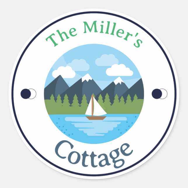 Adesivo Redondo DIVERTIDO! Sticker - Algodão - Personalizado - Adi (Frente)