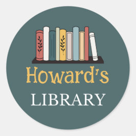 Adesivo Redondo DIVERTIDO! Sticker - Biblioteca - Personalizado -