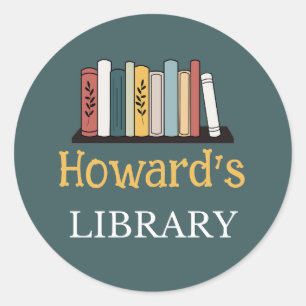 Adesivo Redondo DIVERTIDO! Sticker - Biblioteca - Personalizado -