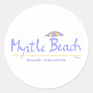 Adesivo Redondo Divertimento Myrtle Beach, SC
