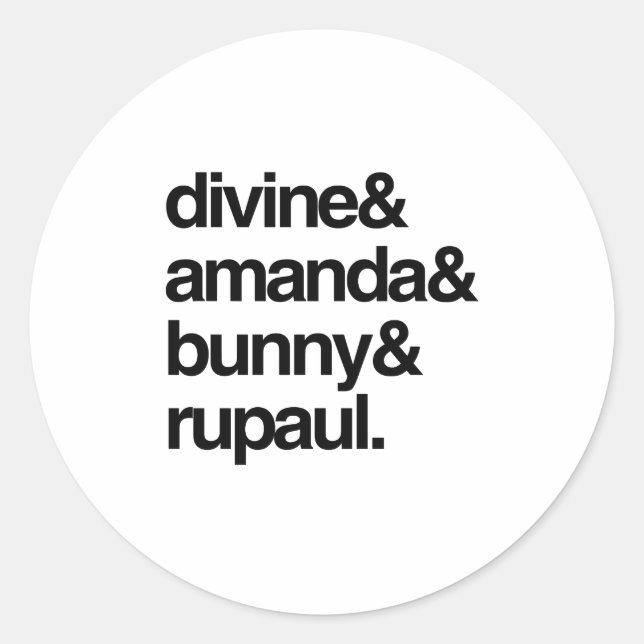 Adesivo Redondo Divina Amanda Bunny e Ru (Frente)