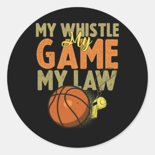 Adesivo Redondo Divirta-se Referendo Citações Presente I Hoops Ref