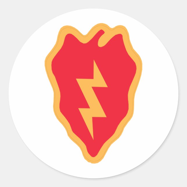 Adesivo Redondo Divisão de Infantaria 25 (Frente)