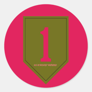 Adesivo Redondo Divisão de Infantaria do Exército 1rua