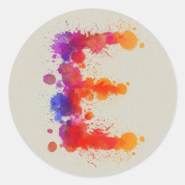 Adesivo Redondo Divisão E da Aquarela