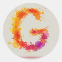 Adesivo Redondo Divisão G da Aquarela