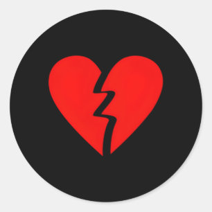 Adesivo Redondo Divórcio Anti-Triste Quebrado