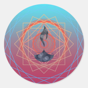 Adesivo Redondo diwali cumprimentos diya geograficamente