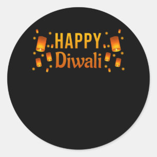 Adesivo Redondo Diwali Happy Diwali