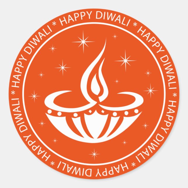 Adesivo Redondo Diwali Sticker (Frente)