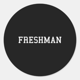 Adesivo Redondo Diz O Impressão De Teto Freshman De Volta À Escola