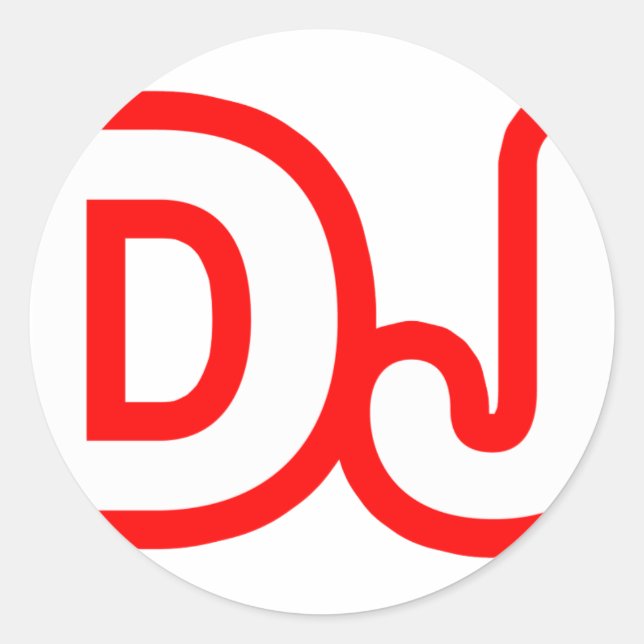 ADESIVO REDONDO DJ (Frente)