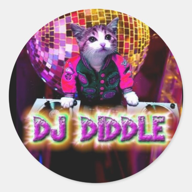 ADESIVO REDONDO DJ DIDDLE STICKER (Frente)