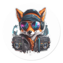 DJ Fox Sticker