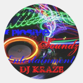 ADESIVO REDONDO DJ KRAZE