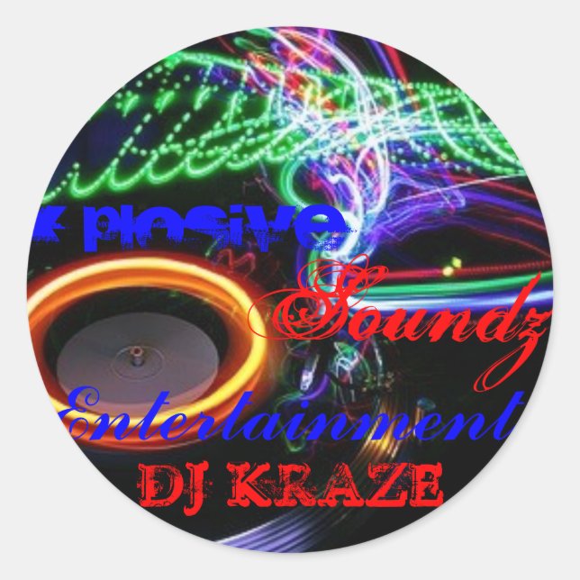 ADESIVO REDONDO DJ KRAZE (Frente)