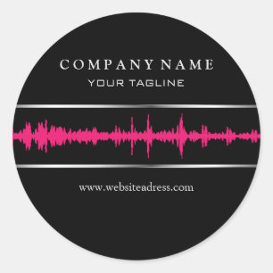 Adesivo Redondo DJ/Music Sticker