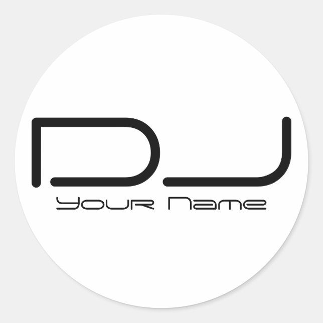 Adesivo Redondo DJ Sticker (Frente)