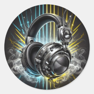 Adesivo Redondo DJ Sticker