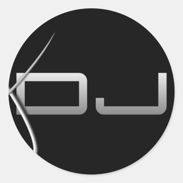 Adesivo Redondo DJ Sticker (Frente)