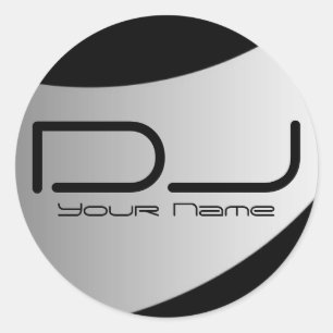 Adesivo Redondo DJ Sticker