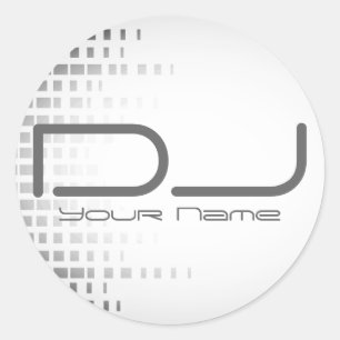 Adesivo Redondo DJ Sticker
