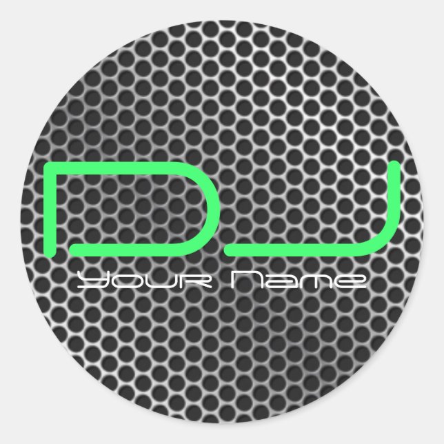 Adesivo Redondo DJ Sticker (Frente)