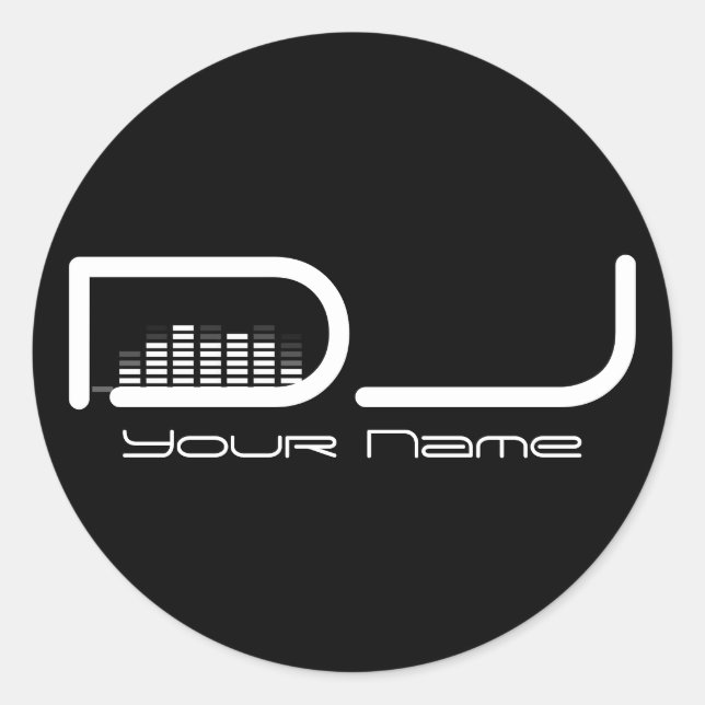 Adesivo Redondo DJ Sticker (Frente)