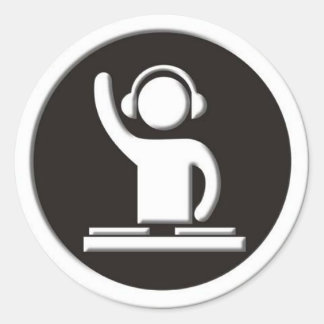 Adesivo Redondo Dj Sticker