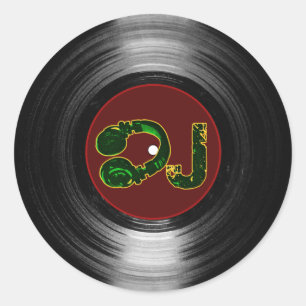 Adesivo Redondo dj vinil