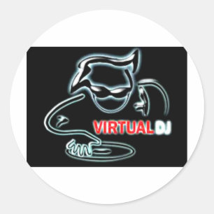 Adesivo Redondo Dj virtual