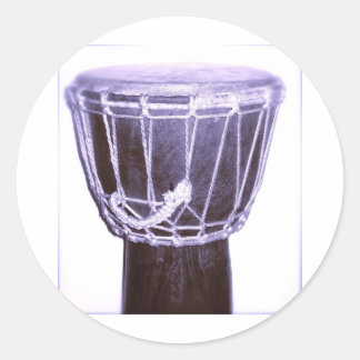 Adesivo Redondo Djembe Music Gifts