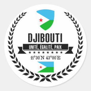 Adesivo Redondo Djibouti