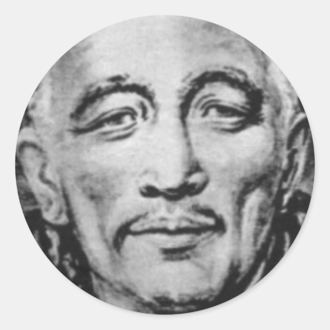 Adesivo Redondo djwhal khul ascendeu mestre (Frente)