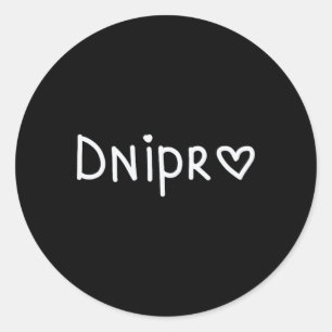 Adesivo Redondo Dnipro Ucrânia