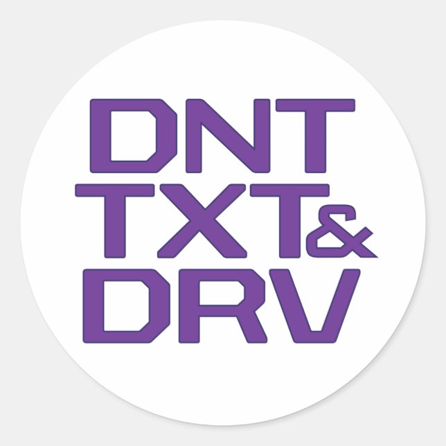 ADESIVO REDONDO DNT TXT & DRV (Frente)