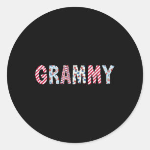 Adesivo Redondo Do Dia Americano da Independência do Grammy Patrió