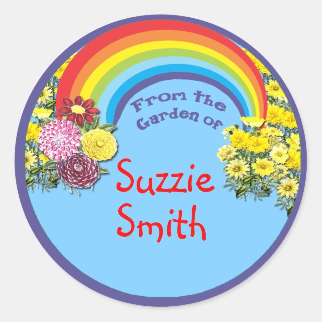 Adesivo Redondo Do Jardim de Tripas (Frente)