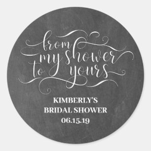 Adesivo Redondo Do Meu Chá Ao Seu - Obrigado