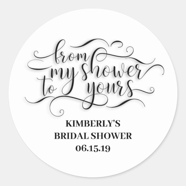 Adesivo Redondo Do Meu Chá Ao Seu - Obrigado (Frente)